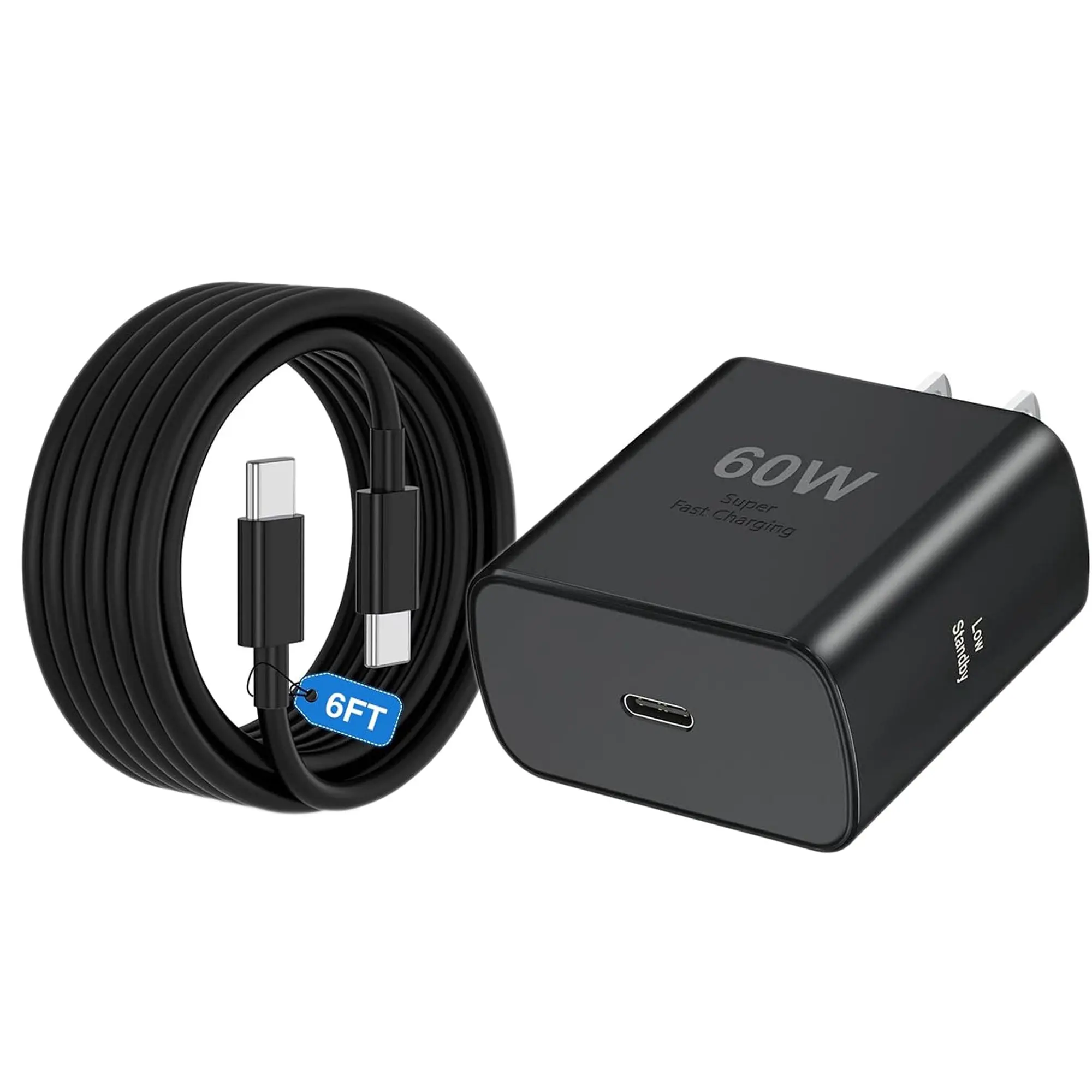 S26 Super Fast Charger USB C, 60W Type C Charger Fast Charging Android Phone Charger Block with 6FT USB C Chargers Fast Charging Cable Cord for Samsung Galaxy S26 Ultra/S26+/S26/S25Ultra/S25/S24/S23
