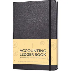 Accounting Ledger Book - Columnar Log Journal for Personal Use & Small Business Bookkeeping - Expense Log to Track  Operations - Large Format, 7x10?, 4,712 Entries Total (Black)