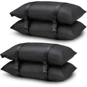 200 LBS Sand Bags for Weight (4-Pack), Umbrella Base Weight Sandbags for Hold Down Trampoline, Poolside, Patio & Cantilever Umbrella Stands, Outdoor Garden Furniture Backyard (Without Sand)