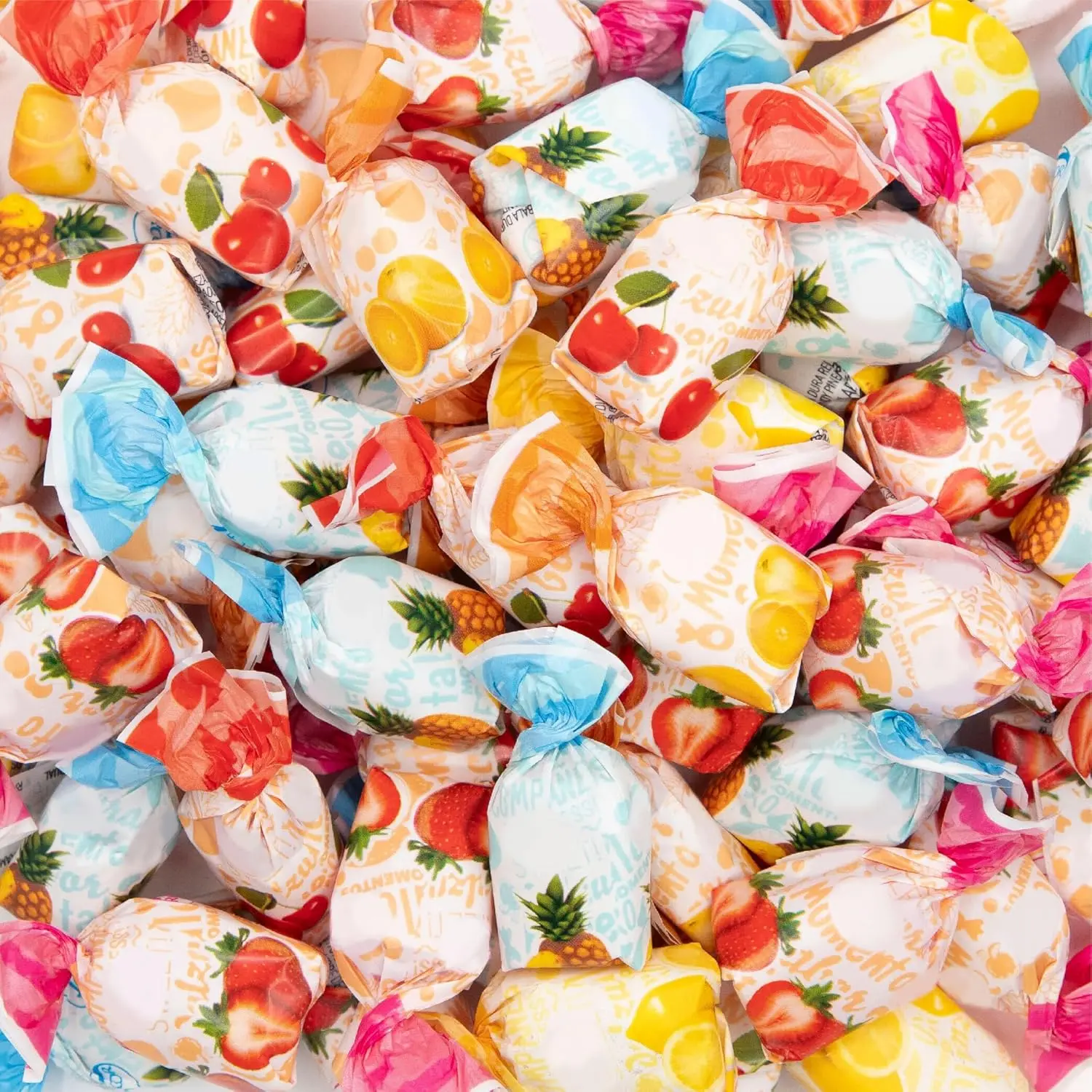 Arcor Fruit Filled Hard Candy, Bon Bons Candy, 2 Lb Bag | Hard Candy Individually Wrapped, Orange, Cherry, Lemon, Strawberry, Pineapple
