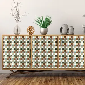 3D Waterproof Mosaic Wallpaper Peel & Stick Tiles, Unique 3D Mural Effect, Durable Self-Adhesive Decorative Tiles for Kitchen Bathroom Home