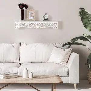 Fetco Habitat Fetco Morris White 30-in. Ledge Shelf