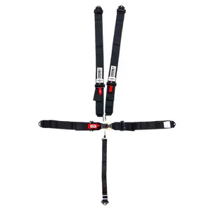 5-Pt Harness Small Latch Blk Bolt In BLK Hardware