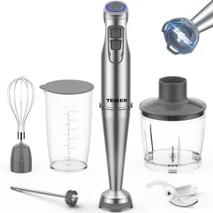 TENKER 1100W Immersion Hand Blender 5 In1 Stainless Steel Stick Blender 12 Speed