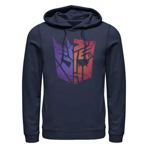 Men's Transformers Split Logo Pull Over Hoodie