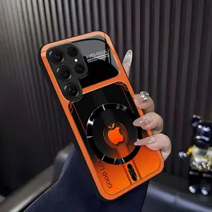 Luxury Sports Car Aesthetic MagSafe Case Anti-Scratch Magnetic Glass Cover for Galaxy S25 Ultra ---975