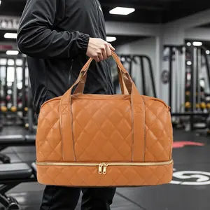 Duffle Bag for Men, PU Leather Weekender Overnight Durable Travel Crossbodybag Handbag Tote Shoulder Bag, Carry On Travel Essentials Accessories Luggage Large Capacity Personal Hiking Gear Everyday Suitcases, TikTokShopBacktoSchool