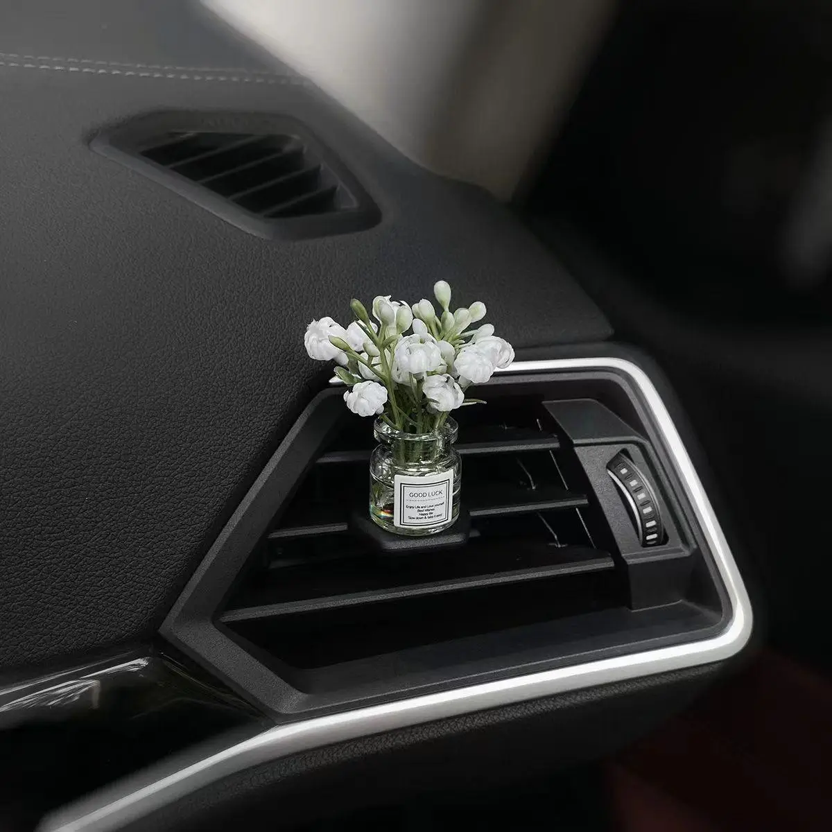 Mini Flower Decorative Ornament, 1 Count Car Center Console Decoration, Car Interior Decoration, Car Interior Accessories for Women & Girls, Car Stuff