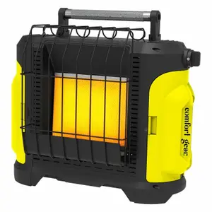 Comfort Gear 18000BTU Portable Propane Indoor Outdoor Heater, Black/Yellow