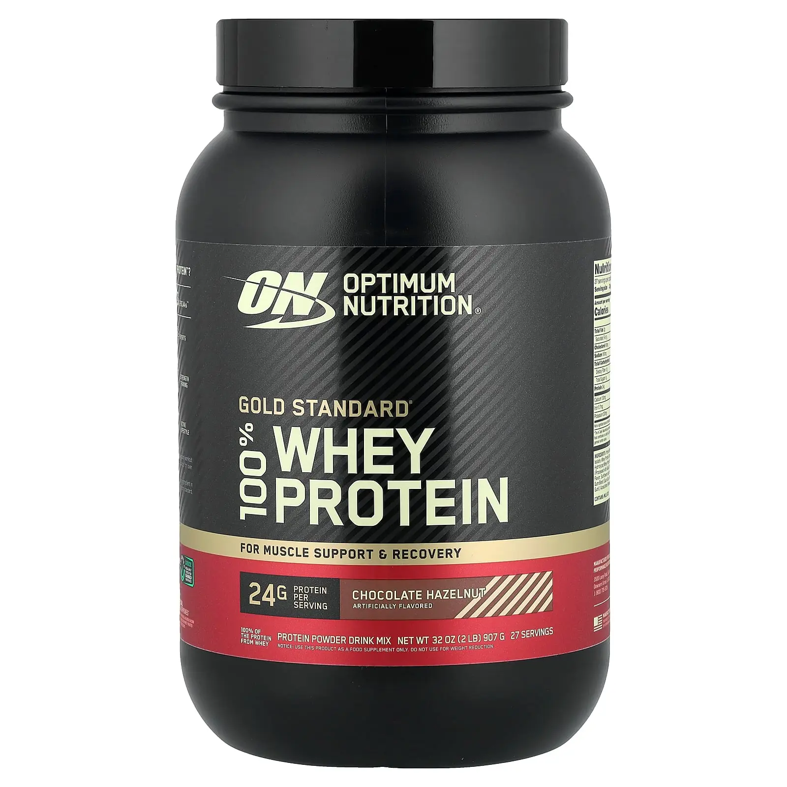 Optimum Nutrition Gold Standard® 100% Whey Protein, Chocolate Hazelnut, 2 lb (907 g)