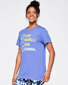Zumba Out Loud Crew Neck Tee - Purple