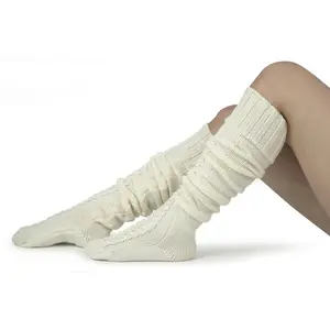 BENSORTS Knee High Socks for Women - Warm Knit Cozy Leg Warmers - Thick Boot Stockings Size 5-10