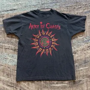 HOT Alice In Chains Logo Unisex Black Cotton T-shirt