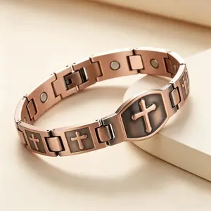 3500 Gauss Ultra Strength Magnetic Pure Copper Bracelet Men Women Adjustable Stack Bangle Hypoallergenic Wellness Jewelry Joint Pain Care Gift summervibes