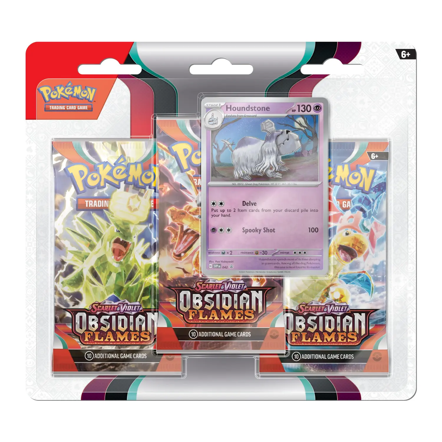 Obsidian Flames 3-Pack Blister English Pokemon Trading Card Game Obsidian Flames 3-Pack Blister English Pokemon Trading Card Game
