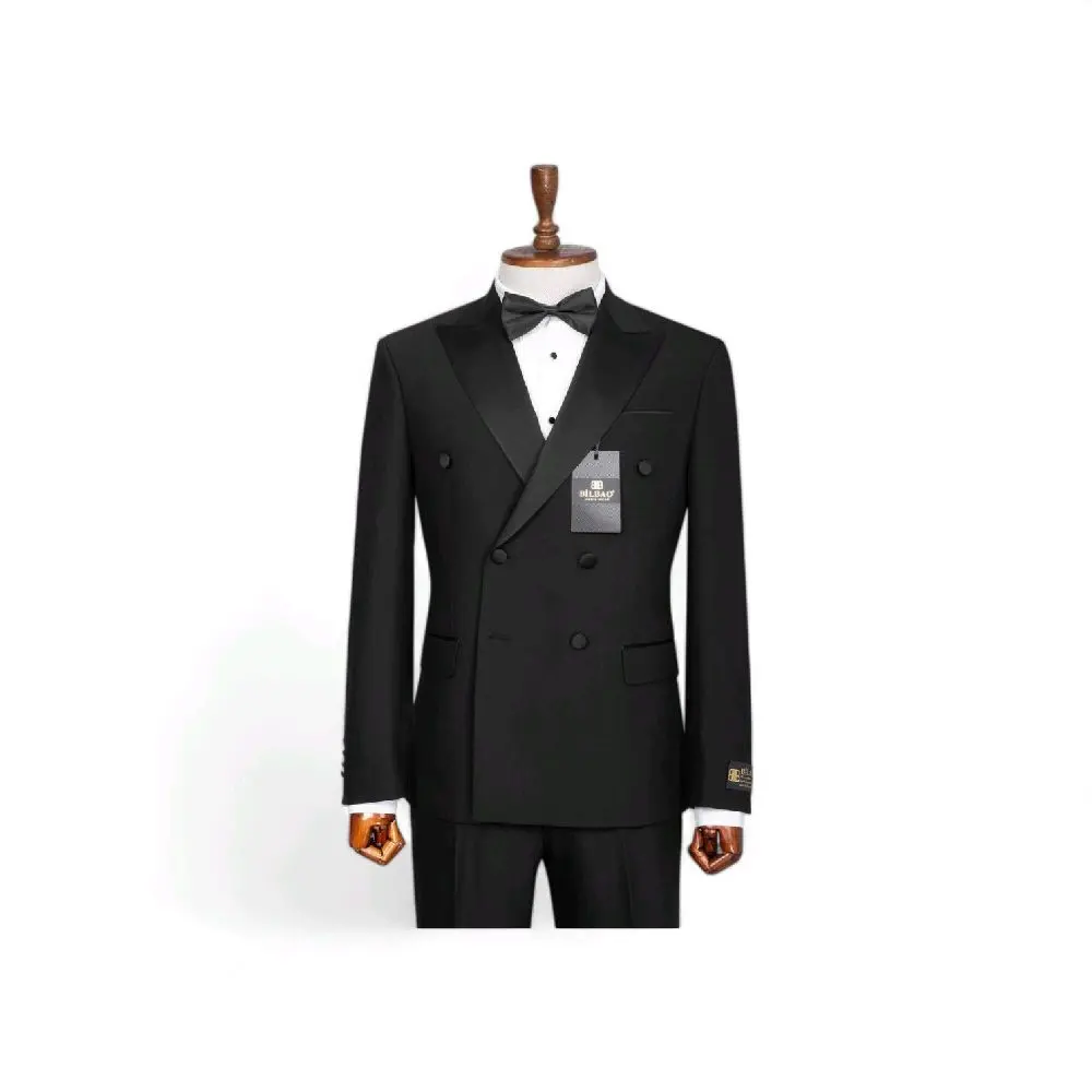 Men's Elegant 2-Piece Slim Fit Tuxedo Suit - Turkish-Made, Limited Edition Formal Menswear, Long Sleeve
