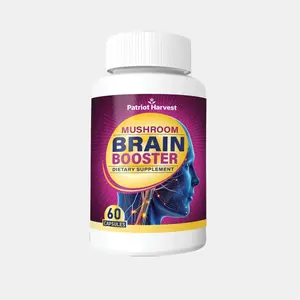 Brain Booster - 10 Mushrooms Blend - Elevate Your Mind, Unlock Your Potential - Cordyceps, Reishi, Shiitake, Lion's Mane, Chaga, Turkey Tail & More Stress Resilience Dietary