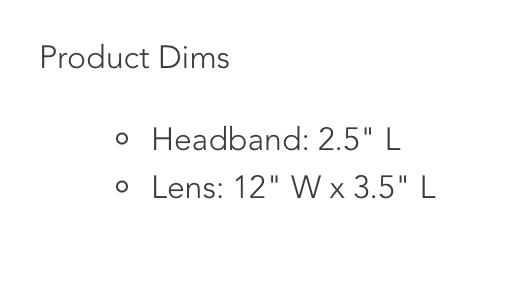 Bluestone Sunshield Shorty Lux Shield - UPF50+ Lens, Lightweight Design