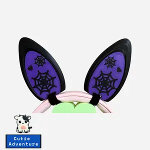 Bunny Ear with Spiderwebs Headphones Accessory, Attachments