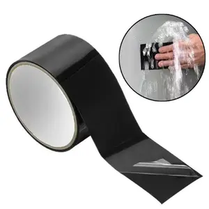 Waterproof Tape Patch & Seal Tape Leak Repair Tape Duct Tape, Black, 4''x 60" – Heavy Duty, Strong Adhesive.