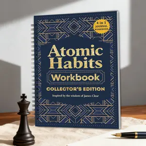 Atomic Habits 4 in 1 Workbook & Planner, How to Build Good Habits, 21 Ddays to Break Bad Habits, Goal Planner, Includes habit tracker and exercise sheet, High-quality Printing, Smooth writing pages, Spiral Bound Planner