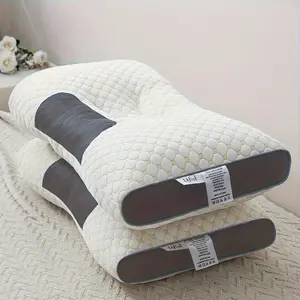 Buy 1 Get 1 Free, 2 Soft Neck Massage Couple Pillows--- Cervical Sleep PillowsAdjustable Ergonomic Orthotic Profile Support, High Quality Pillow Core, Detachable Pillowcase For Sleeping Comfort