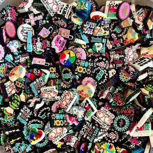 Rubber Focals for Pens Necklaces Keychains Crafts DIY Beads Making Charm Accessory Multi-use Durable Material Perfect for Creative Projects