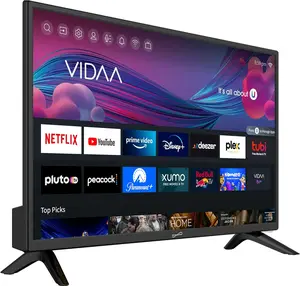 Supersonic SC-2426SDVD 24-inch LED Smart HDTV with DVD Player, AC/DC Compatible, 1366 x 768 Resolution, 3x HDMI ARC, Built-in WiFi, USB Input, Customizable Viewing Experience