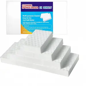 Magic Sponges Eraser,10 Pack Melamine Sponge in Bulk,2X Density,Long Lasting,Cleaning Sponge for Kitchen, Bathroom,Bathtub, Sink,Furniture, Wall Cleaner (White,3.93x2.36x0.79in)