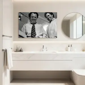 Black And White Humor Bathroom Theme Poster Canvas Festival Wall Decoration Printing Room Aesthetics Printing Modern Family Bedroom Aesthetics Canvas Decoration