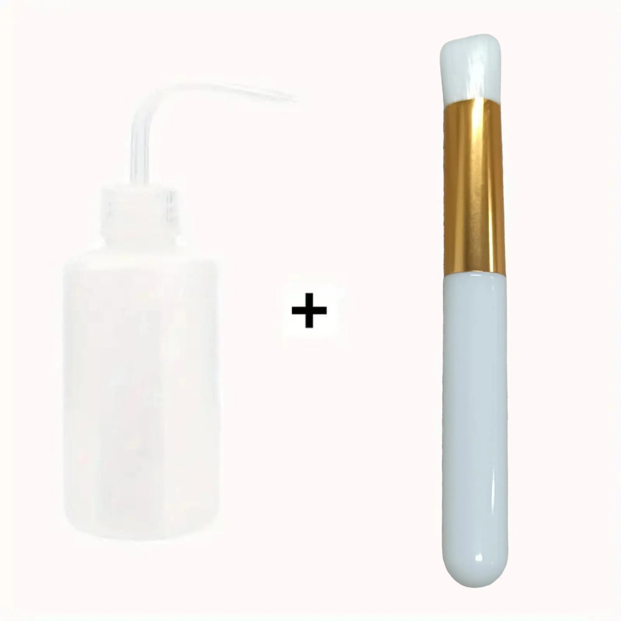 Lash Shampoo Brush & Lash Cleaning Tatoo Wash Bottle Set, 2pcs Nose Blackhead Facial Cleaning Tools, Pore Cleansing Facial Brush, Deep Pore Cleaner, Eyelash Extension Supplies, Blackhead Cleaning Instrument, Facial Blackhead Remover, Self Care Tools