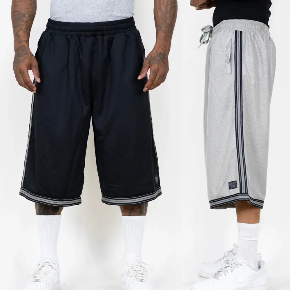 FB County Men's Heavyweight Loose Fit Basketball Mesh Shorts