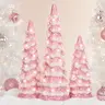 Best Choice Products Set of 3 Pre-Lit Hand-Painted Ceramic Tabletop Christmas Trees