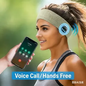 Wireless Bluetooth Headband Music Headband for Sports Running & Yoga Sweat-Absorbent Hairband Headphones V5.4 Voice Call Hands Free Boho Paisley Elastic Headbands