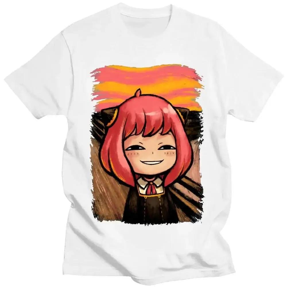 Japanese Anime Spy X Family Anya Forger Graphic Print T Shirt Streetwear Women Fashion Short Sleeve Plus Size Unisex T Shirt