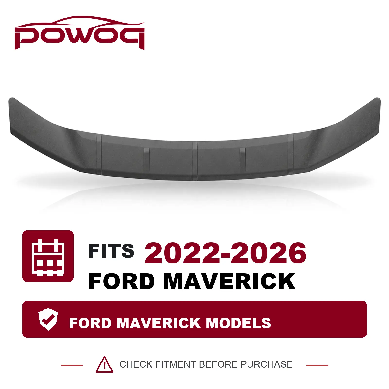 [Fits 22-26 Maverick] Hood Deflector Compatible with 2022-2026 Ford Maverick TPE Hood Protector Shield Replacement for 2022-2026 Ford Maverick Accessories