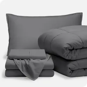 --A-Bag 5 Comforter  Sheet - Twin XL - Goose Down Alternative - Ultra-1800 Premium (Twin XL, Cocoa/Cocoa)