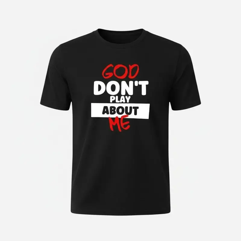 God Don't Play About Me Hoodie for Women - Faith-Inspired Religious Graphic Pullover, Ultra-Soft Cotton Relaxed Fit Everyday Apparel
