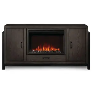 Napoleon Essential Series The Franklin TV Stand with Electric Fireplace for 75-Inch TV (NEFP30-3020RK)