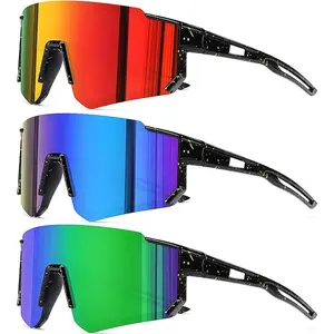 3 Pack Kids Baseball Sunglasses Youth Sports Football Softball Sunglasses for Girls Boys UV400 Protection