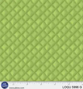 Love of Quilting - Quilted Texture - Green - by Bigelow Illustrations with P&B Textiles