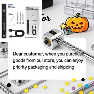 Portable USB Soldering Iron, 8-in-1 Wire Stripper.Reward for positive reviews, contact customer service for details.