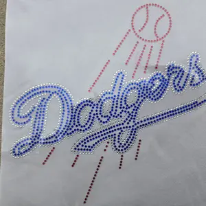 DODGERS BLING IRON-ON TRANSFER