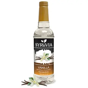 Syruvia Vanilla Syrup for Coffee 25.4 fl oz Vanilla Flavored Coffee Syrup