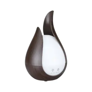 200ml Wood Grain Aroma Diffuser Hollow Vase Ultrasonic Desktop Mini Humidifier