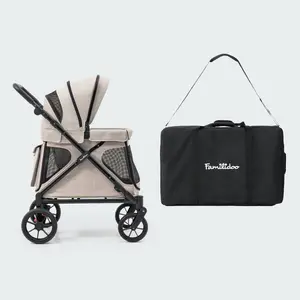 Q1 2.0 Stroller Wagon | Ash Rose, Included Rain Cover And Travel Bag