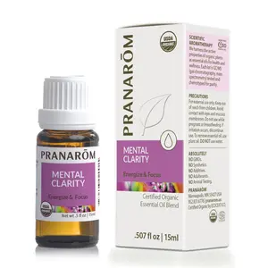 Pranarōm Mental Clarity Essential Oil Blend – Bio | Organic Focus & Energy Aromatherapy