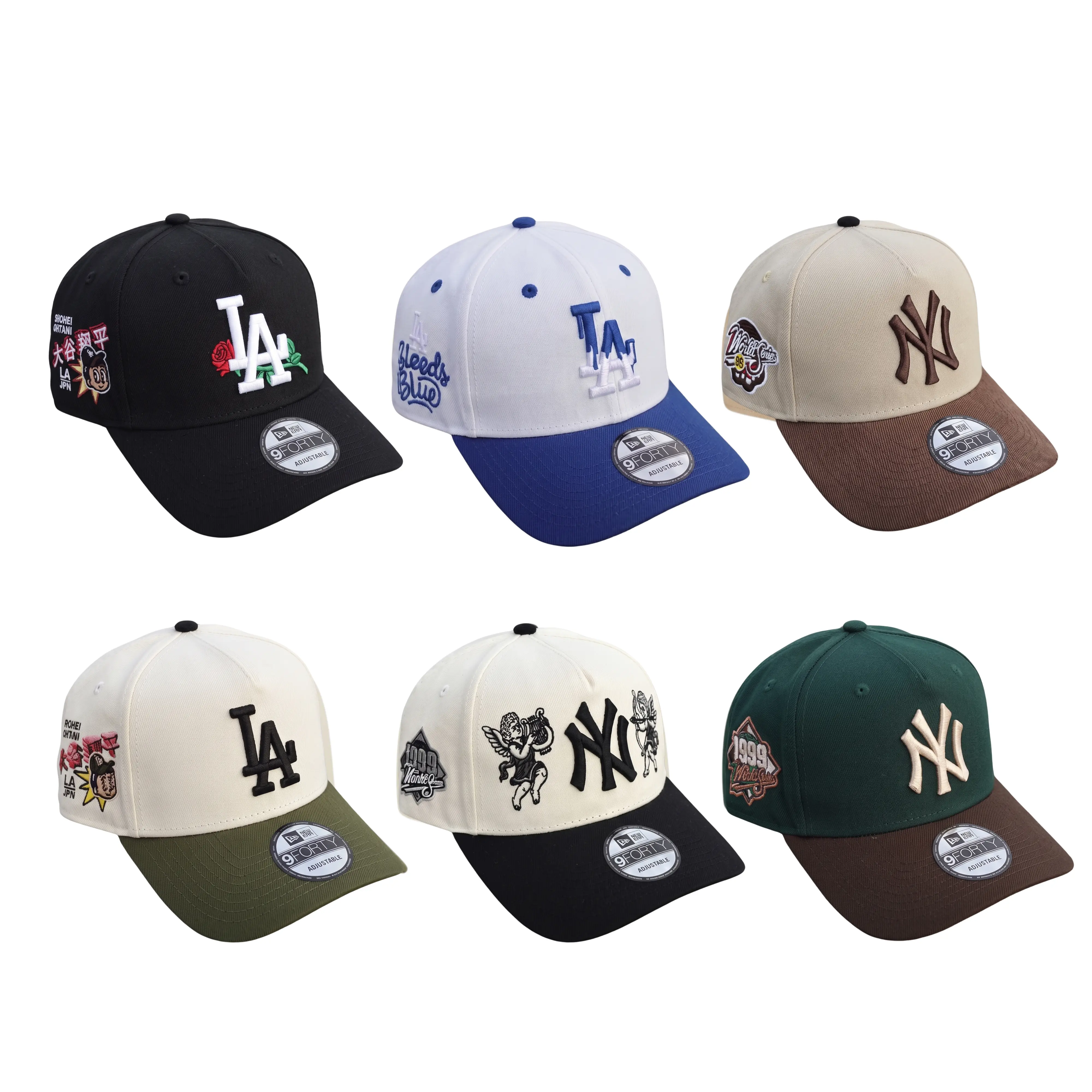 New Era MLB Dodgers Yankees 9FORTY 9FIFTY Fitted Snapback Cap – Baseball Hat for Men Women, Unisex Streetwear Sombrero, Adjustable Trucker Style, Urban Fashion USA 2026, Retro Vintage Sport Look, TikTok Trend