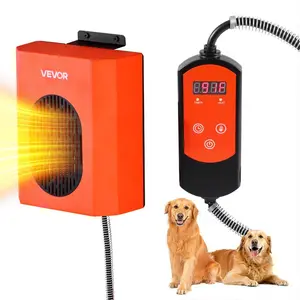 VEVOR Dog House Heater, 800W Pet Heater House with Overheat Protection, Adjustable Temperature 24H Timer, Portable Electric Warmer with Anti-Bite Metal Material, Lightweight Chicken Coops HeatedVEVOR Super Brand Day