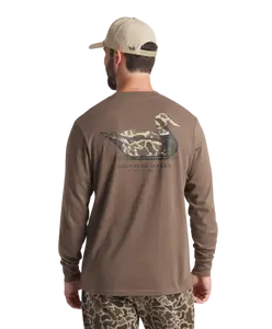 Southern Marsh - LS Vintage Duck Decoy Tee - Camo